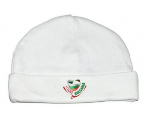 Bonnet bebé personalizado que amo Bulgaria