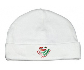 Bonnet bebé personalizado I Love Hungary