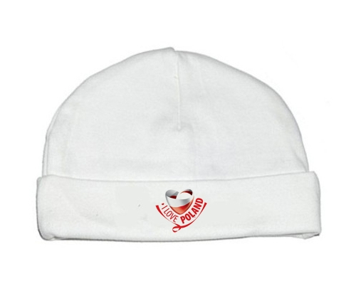 Bonnet bebé personalizado que amo Polonia