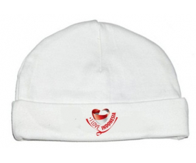 Bonnet bebé personalizado que amo Indonesia