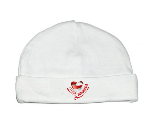 Bonnet bebé personalizado que amo Indonesia