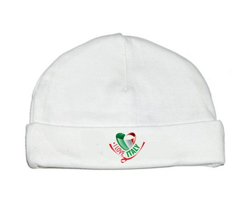 Bonnet bebé personalizado que amo Italia