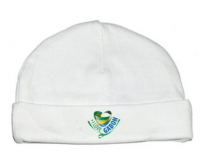Bonnet bebé personalizado que amo Gabón