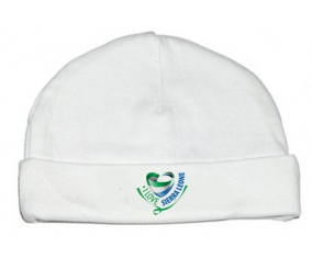 Bonnet bebé personalizado que amo Sierra Leona