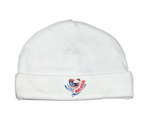Bonnet bebé personalizado que amo Malasia
