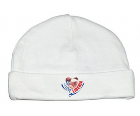 Bonnet bebé personalizado amo Liberia