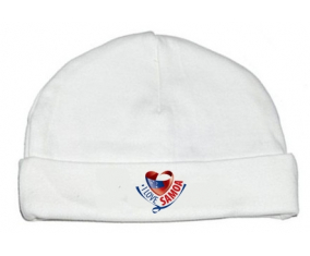 Bonnet bebé personalizado que amo Samoa