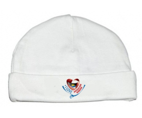Bonnet bebé personalizado amo Antigua y Barbuda