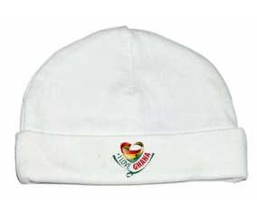 Bonnet bebé personalizado que amo Ghana