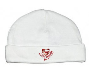Bonnet bebé personalizado que amo Dinamarca