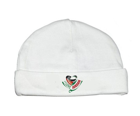 Bonnet bebé personalizado amo a Jordan