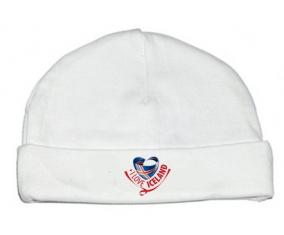Bonnet bebé personalizado que amo Islandia