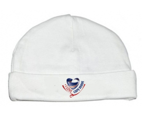 Bonnet bebé personalizado que amo Cabo Verde