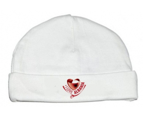 Bonnet bebé personalizado que amo Albania