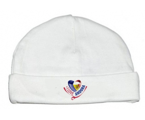 Bonnet bebé personalizado que amo Andora