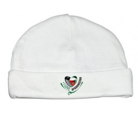 Bonnet bebé personalizado que amo Afganistán