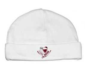 Bonnet bebé personalizado que amo Qatar