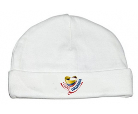 Bonnet bebé personalizado que amo Colombia