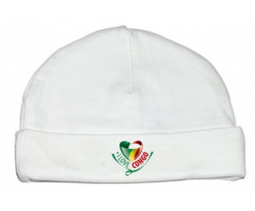 Bonnet bebé personalizado amo la República del Congo