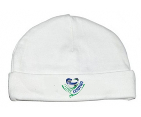 Bonnet bebé personalizado que amo Lesotho