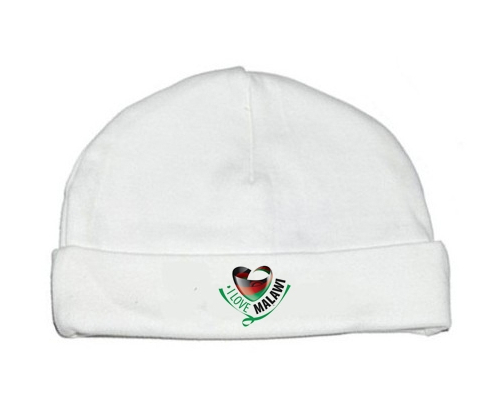 Bonnet bebé personalizado que amo Malawi