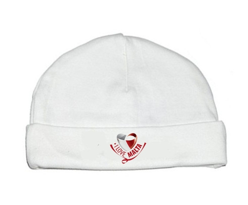 Bonnet bebé personalizado que amo Malta