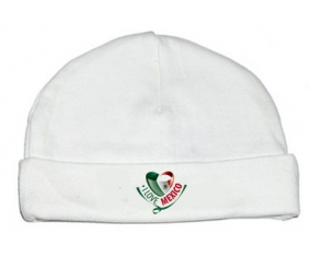 Bonnet bebé personalizado que amo a México