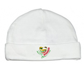 Bonnet bebé personalizado que amo Myanmar