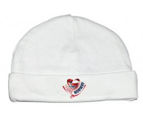 Bonnet bebé personalizado que amo Noruega