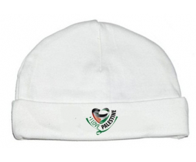 Bonnet bebé personalizado que amo Palestina