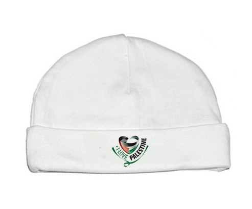 Bonnet bebé personalizado que amo Palestina