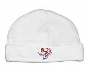Bonnet bebé personalizado que amo Paraguay