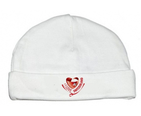 Bonnet bebé personalizado que amo Suiza