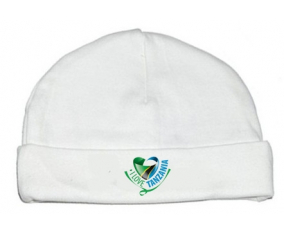 Bonnet bebé personalizado que amo Tanzania