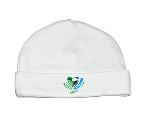 Bonnet bebé personalizado que amo Tanzania