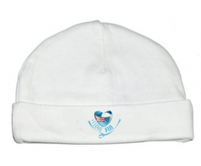 Bonnet bebé personalizado que amo Fiji
