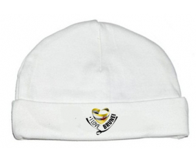 Bonnet bebé personalizado amo a Brunei