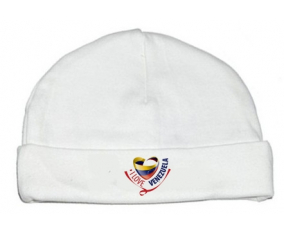Bonnet bebé personalizado que amo Venezuela