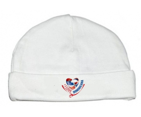 Bonnet bebé personalizado que amo Dominicana