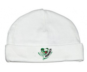 Bonnet bebé personalizado que amo Dominica