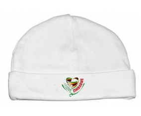 Bonnet bebé personalizado que amo Zimbabue
