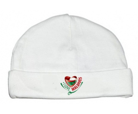 Bonnet bebé personalizado que amo Maldivas