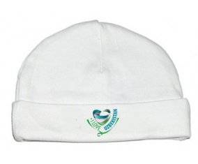 Bonnet bebé personalizado que amo Uzbekistán