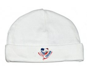 Bonnet bebé personalizado que amo a Checoslovaquia