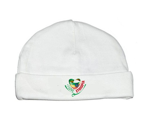 Bonnet bebé personalizado que amo Etiopía