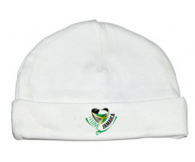 Bonnet bebé personalizado que amo Jamaica