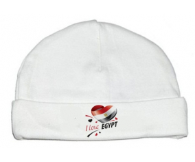 Bonnet bebé personalizado me encanta Egipto Diseño 1