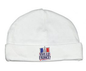 Bonnet bebé personalizado Vive la France