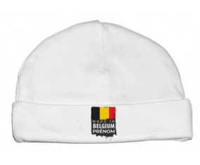 Bonnet bebé personalizado hecho en Bélgica diseño 1