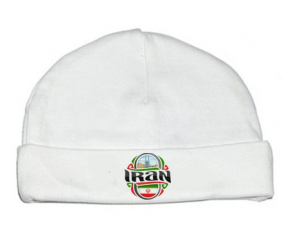 Bonnet bandera de bebé personalizada Irán